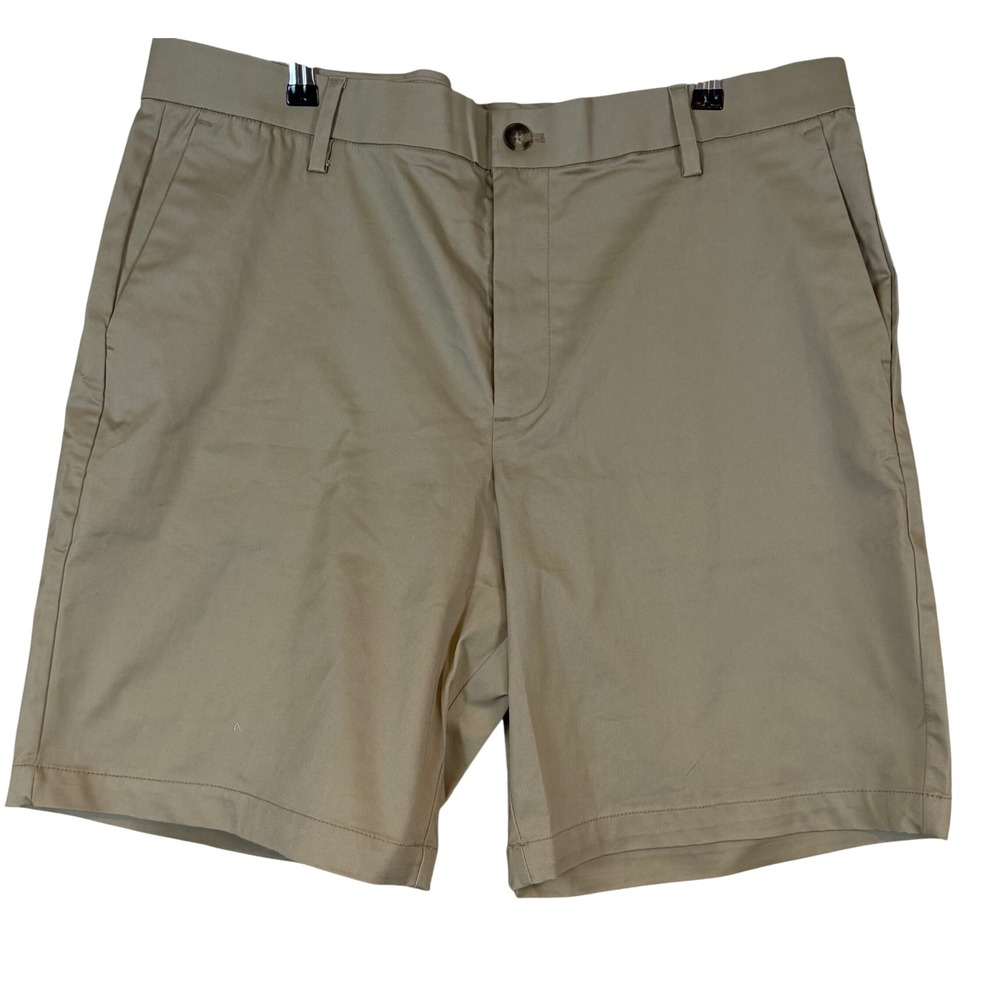NWT Banana Republic Mens 38 Khaki Stretch Chino Shorts Quick Dry Preppy Classic‎